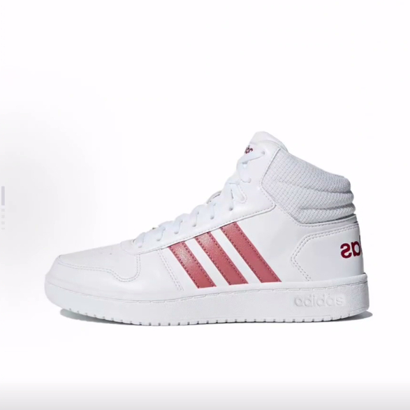 adidas neo Hoops 2.0 Mid 合成革 中帮 板鞋 女款
