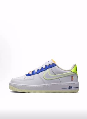 Nike Air Force 1 皮革 Player One 低帮 儿童板鞋