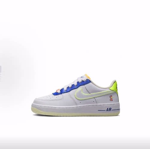 Nike Air Force 1 皮革 Player One 低帮 儿童板鞋