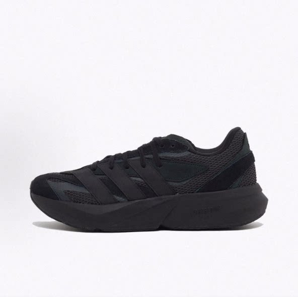 adidas 网布二层绒面皮皮革 低帮 马拉松竞速田径比赛跑步鞋 男款