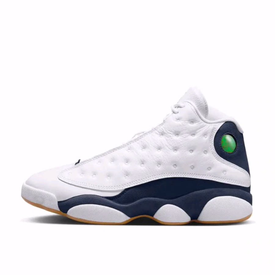 Jordan Air Jordan 13 中帮 复古篮球鞋 男女同款 白蓝色