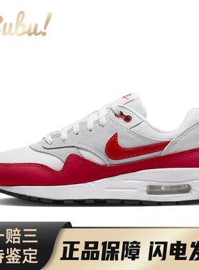 【布布】 Nike 儿童休闲鞋 红色 Air Max 1 Sport Red 网布