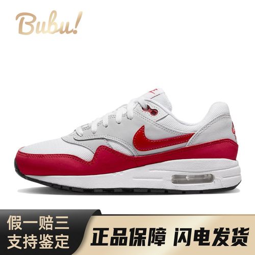 【布布】 Nike 儿童休闲鞋 红色 Air Max 1 Sport Red 网布