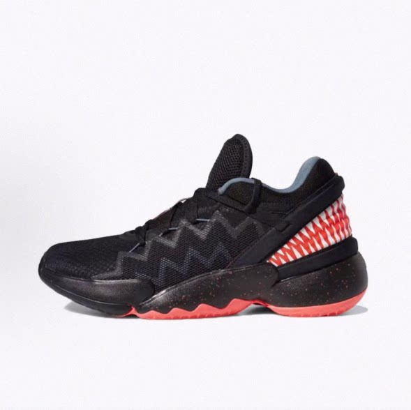 adidas 拼色 织物合成革TPU 中帮 篮球鞋 男款