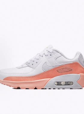 NikeAir Max 90 Rainbow Salmon 皮革 低帮 跑步鞋 男女同款