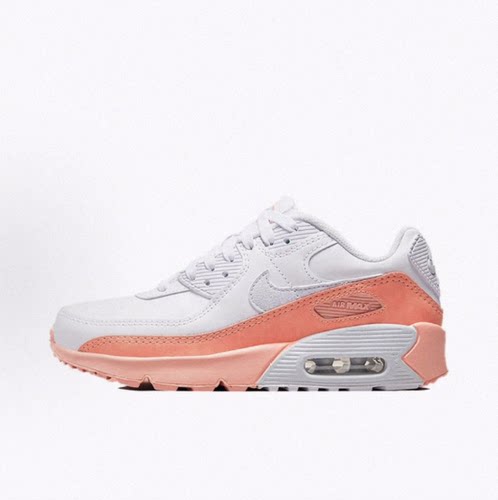 NikeAir Max 90 Rainbow Salmon 皮革 低帮 跑步鞋 男女同款