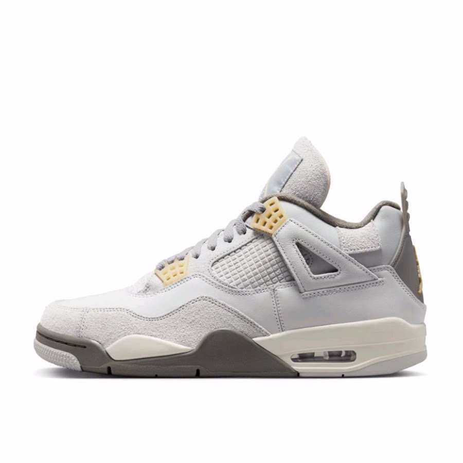 Jordan Air Jordan 4 SE 中帮 复古篮球鞋 男女同款 灰绿色
