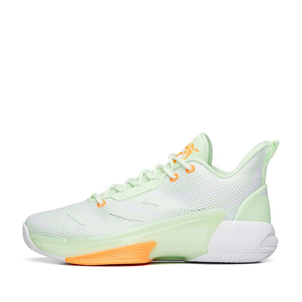 【布布】 安踏 进击4 篮球鞋 白色 绿色 中帮 耐磨回弹 男款