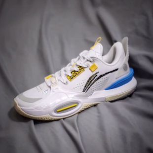 LiNing李宁 全城10 减震耐磨回弹 低帮 篮球鞋 男款 白色