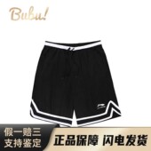 男款 休闲短裤 李宁 黑色 布布