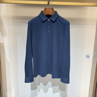 Satchi沙驰春秋男装 T恤88RGB8201008专柜4580 商务休闲桑蚕丝长袖