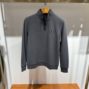 比华利保罗男装 商务休闲立领T恤卫衣235112216专柜2190 秋冬款