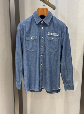 MCS万宝路男装秋冬款松身落肩版长袖衬衫CW25WH032MK8专柜1200