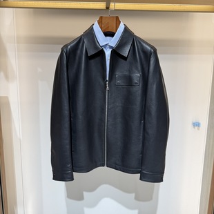Satchi沙驰春秋款 宽松商务休闲皮衣外套88PHA3371004专柜8980 男装