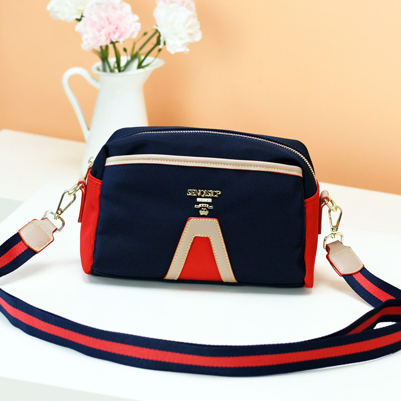 尼龙布多层轻便斜挎撞色女包2025新款牛津帆布时尚休闲单肩小方包,箱包皮具/热销女包/男包,小方包,淘宝优惠券,粉丝福利购,淘宝优惠卷