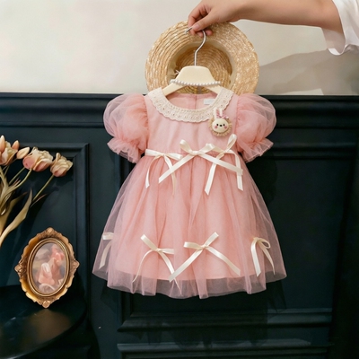 女童夏季洋气公主网纱连衣裙新款