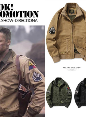 AK男装狂怒坦克服男秋季M1942复古工装外套MA1飞行员夹克棒球服男