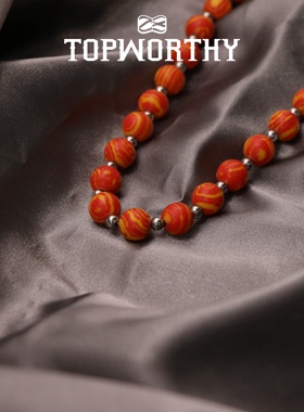 捌28项链原创设计天然合成石头