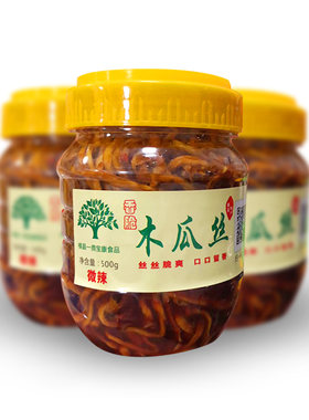 广西横县特产酱菜下饭香辣木瓜丝