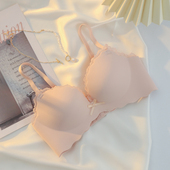 无钢圈无痕内衣女小胸聚拢文胸加厚bra平胸专用套装 性感上托胸罩