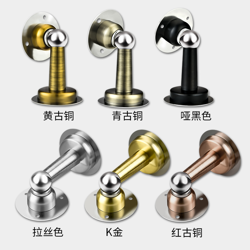 免打孔卫生间不锈钢隐形门吸