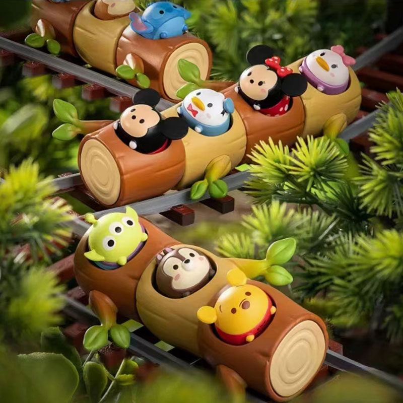 正版名创优品迪士尼tsumtsum松松奇趣树洞小熊维尼三眼仔盲盒手办