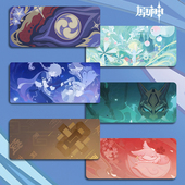 原神鼠标垫超大号小号电竞游戏电脑键盘垫好感名片桌垫 新