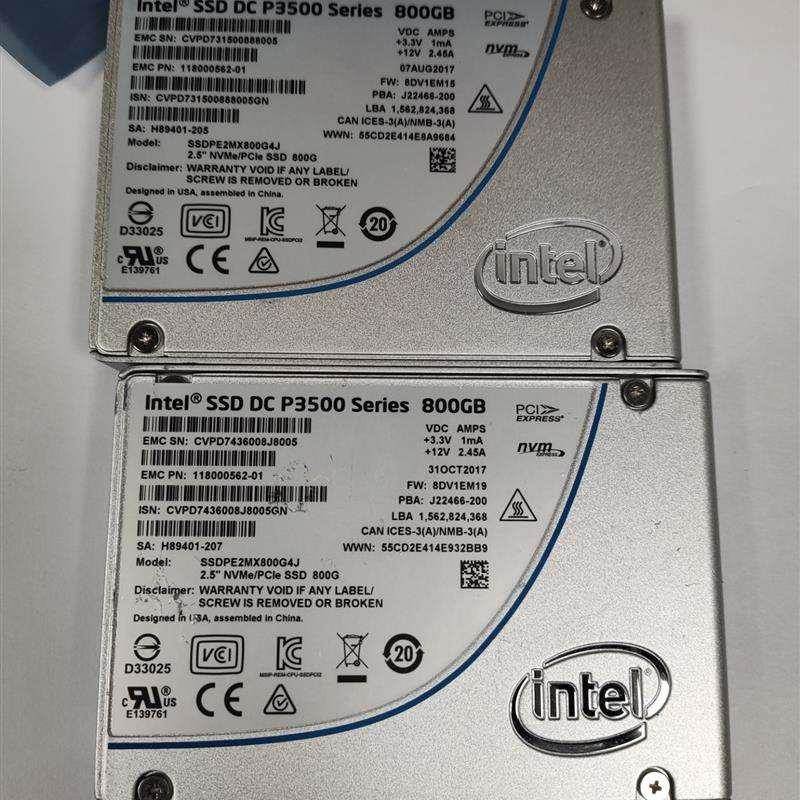 非实价议价议价议价直拍不发：intel 英特尔 p3500 U2 800g SSD