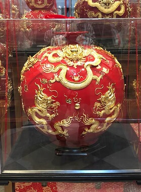 厦门漆线雕工艺品摆件天地方圆结婚礼物送新人开业乔迁搬家送礼品