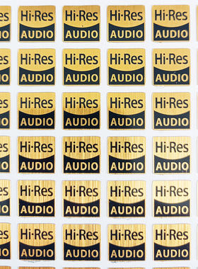 Hi-Res小金标贴纸适用于SONY高解析hifi音频大法信仰装饰遮痕贴纸