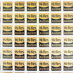 Hi-Res小金标贴纸适用于SONY高解析hifi音频大法信仰装饰遮痕贴纸