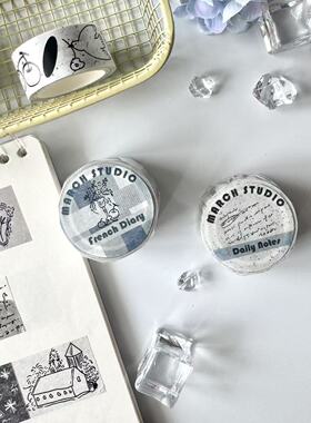 「6.27新品」【日常记录】三月原创手帐胶带基础系列和纸可爱复古