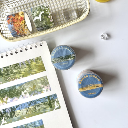 「3.27新品」【风景系列】七周年特辑丨三月原创手帐胶带夏日秋天