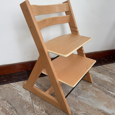 儿童餐椅成长椅榉木实木桌椅婴儿餐椅儿童学习椅多功能可调节餐椅