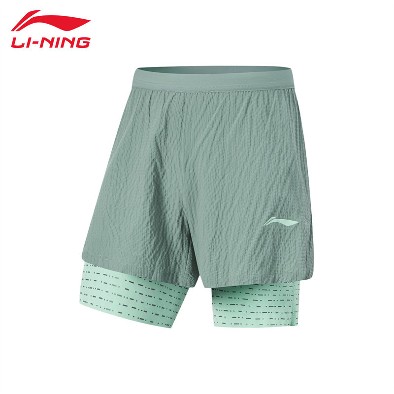 李宁运动短裤男夏季新款跑步马拉松速干透气排汗防磨2合1压缩短裤,运动服/休闲服装,运动中长裤／短裤,淘宝优惠券,粉丝福利购,淘宝优惠卷