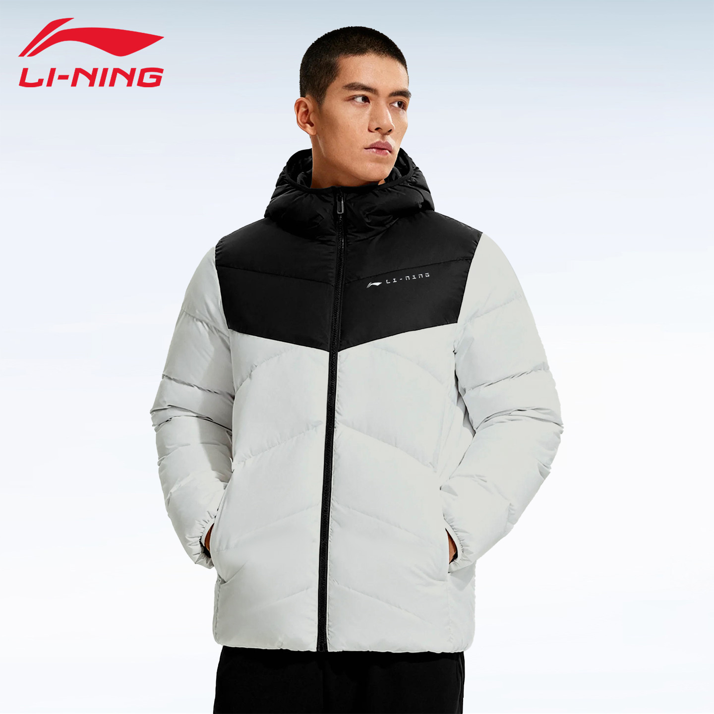 李宁羽绒服男士冬季新款连帽