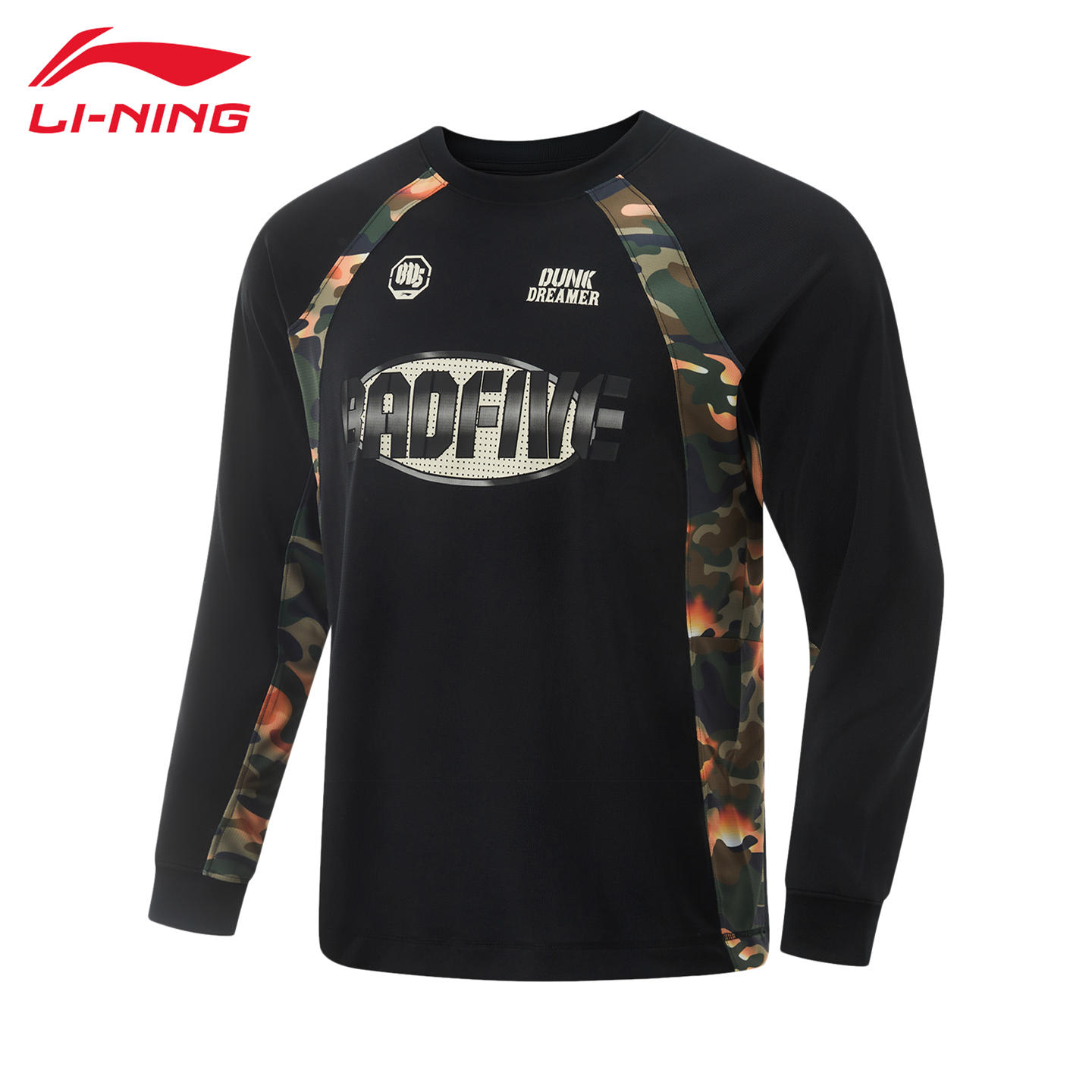 李宁长袖T恤男健身运动上衣