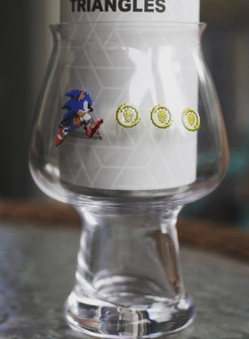 BND x Answer 答案 索尼克  精酿啤酒杯 红色/蓝色/金色