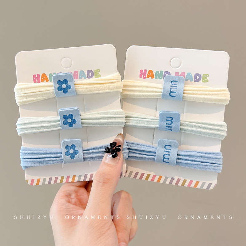 海盐蓝发绳女无接缝高弹力