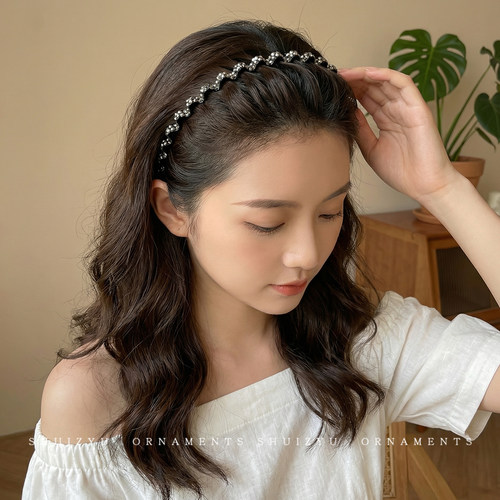 波浪碎钻头箍女高级感