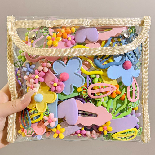 彩色可爱碎发夹儿童发卡