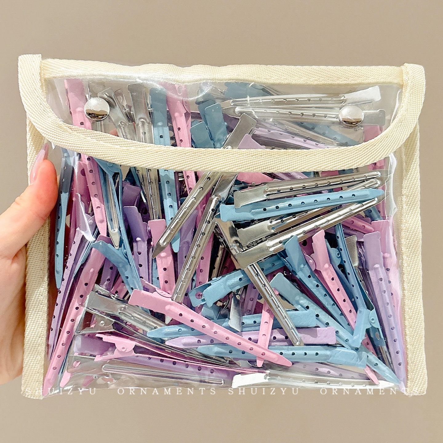 简约无痕化妆发夹侧边刘海