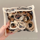 皮筋女扎头高级感女生头绳2026新款 高端发圈头饰马尾发绳成人皮套