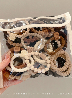 皮筋女扎头高级感女生头绳2026新款高端发圈头饰马尾发绳成人皮套