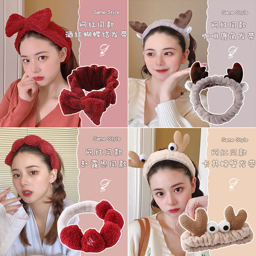 洗脸带女蝴蝶结发箍可爱