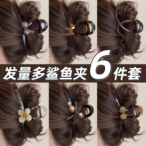 大号花朵抓夹女高级感