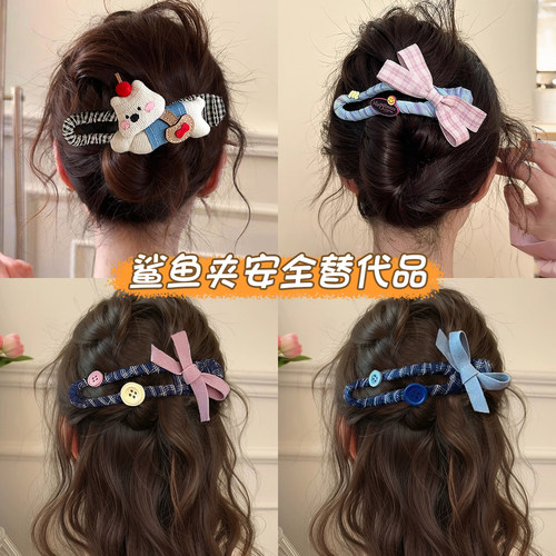 可爱小狗鸭嘴夹发夹女2026新款
