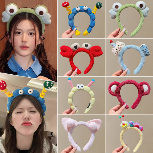 秋冬毛绒洗脸专用发箍女