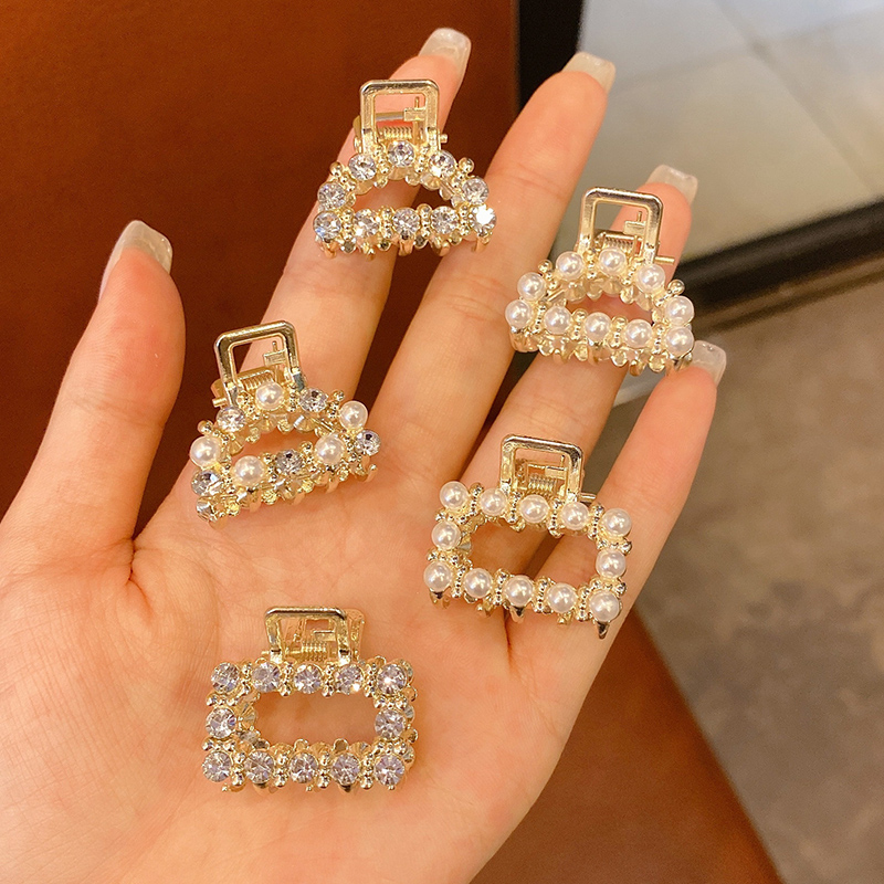 精致水钻马尾碎发刘海可爱风抓夹