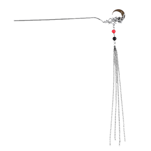 新中式清冷感流苏发簪女古风高级感发钗盘发旗袍汉服簪子步摇头饰